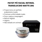 PÓ FACIAL TRANSLÚCIDO MATTE RETINOL PAYOT 20G